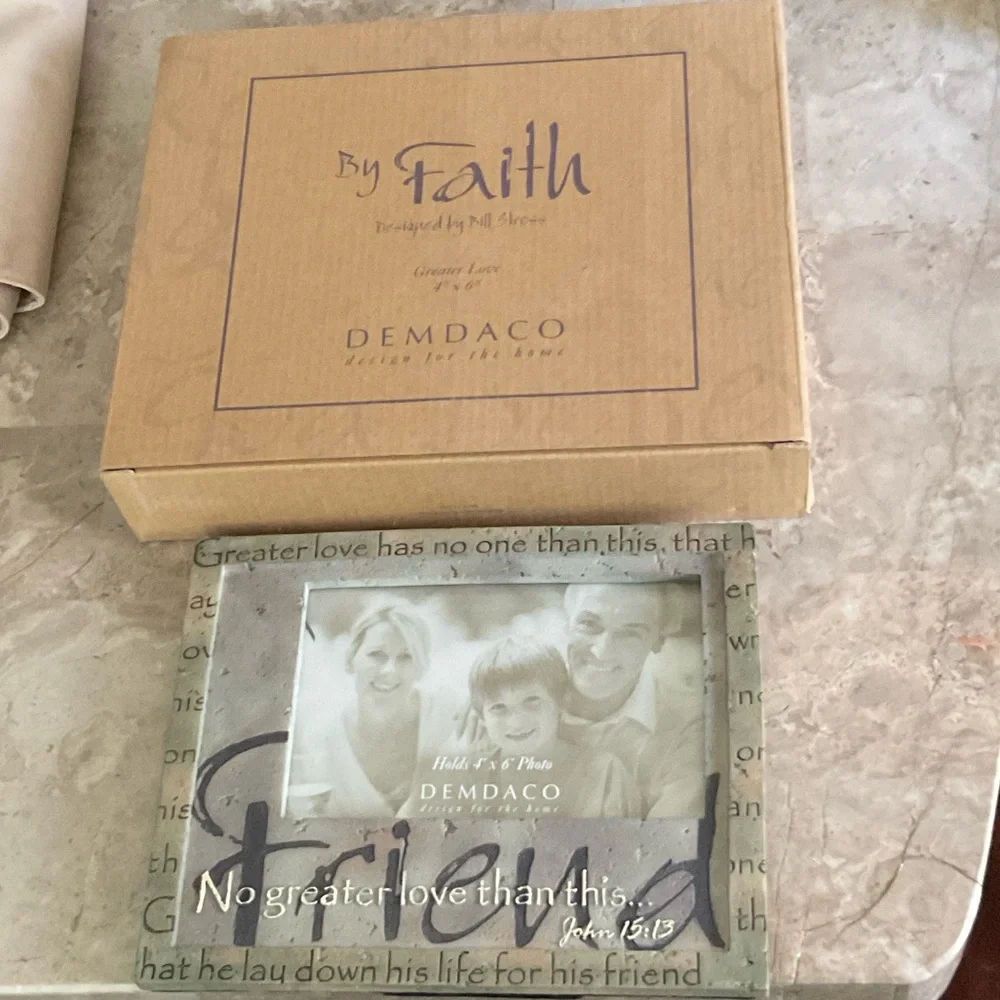 Demdaco Olive Inspirational Photo Frame 4” x 6”